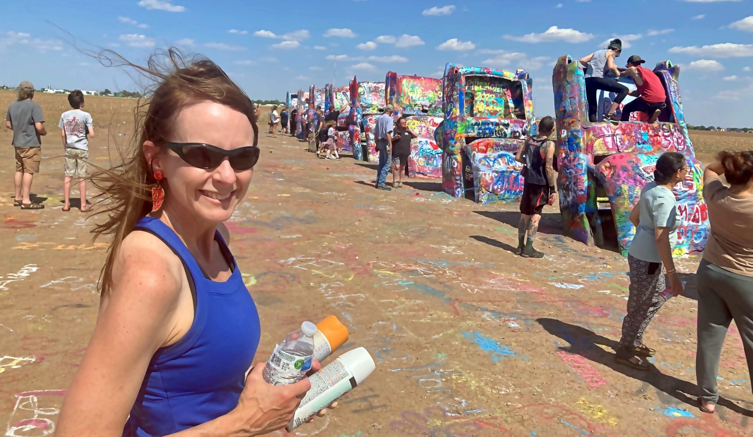 Cadillac Ranch in Amarillo, Texas- Make Sure You Use Acrylic!