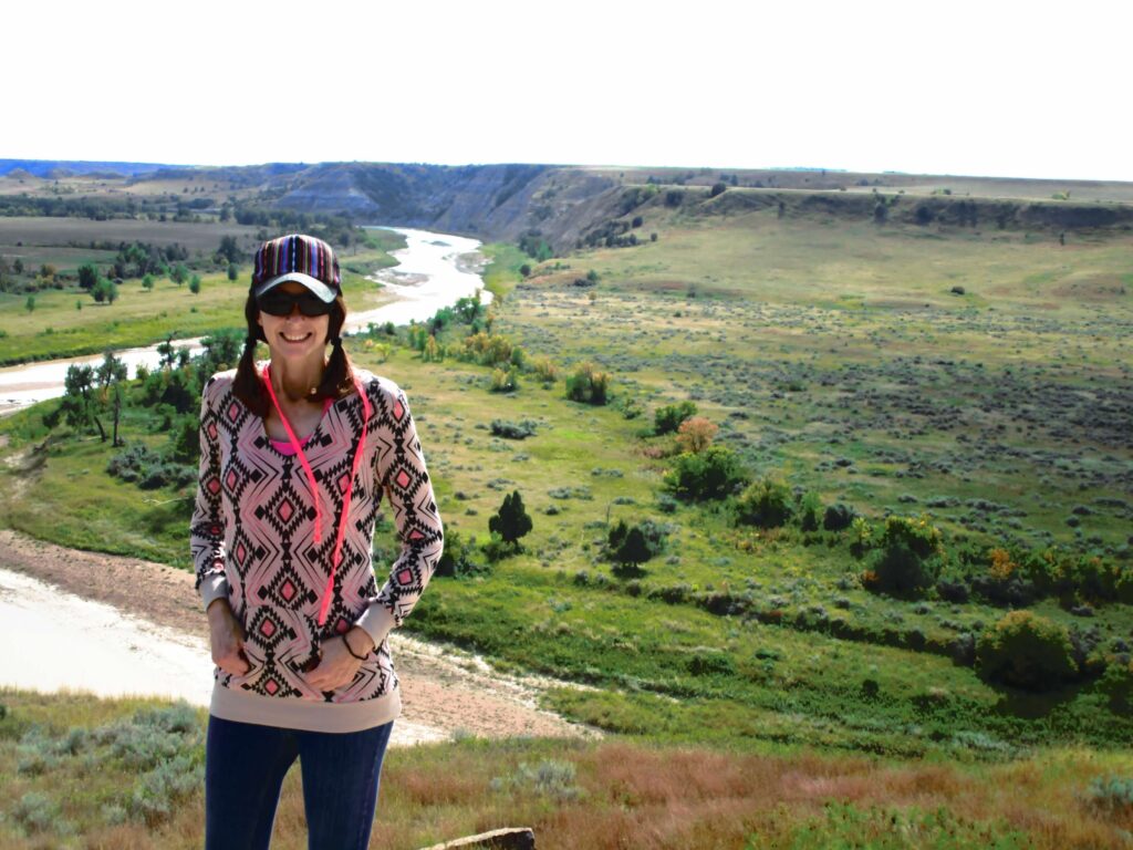 Author at Little Missouri River in Theodore Roosevelt National Park