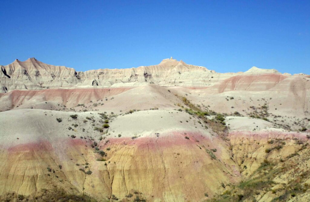 Badlands in Badlands National Park in South Dakota