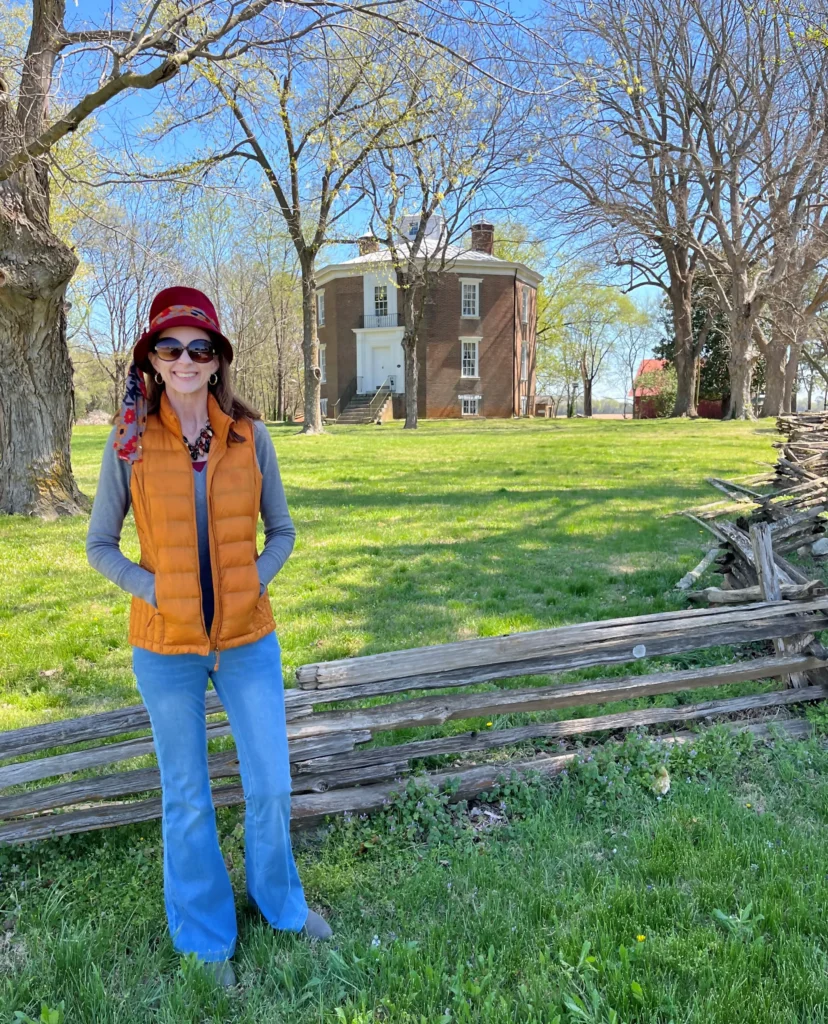 Me standing in front of Octagon Hall